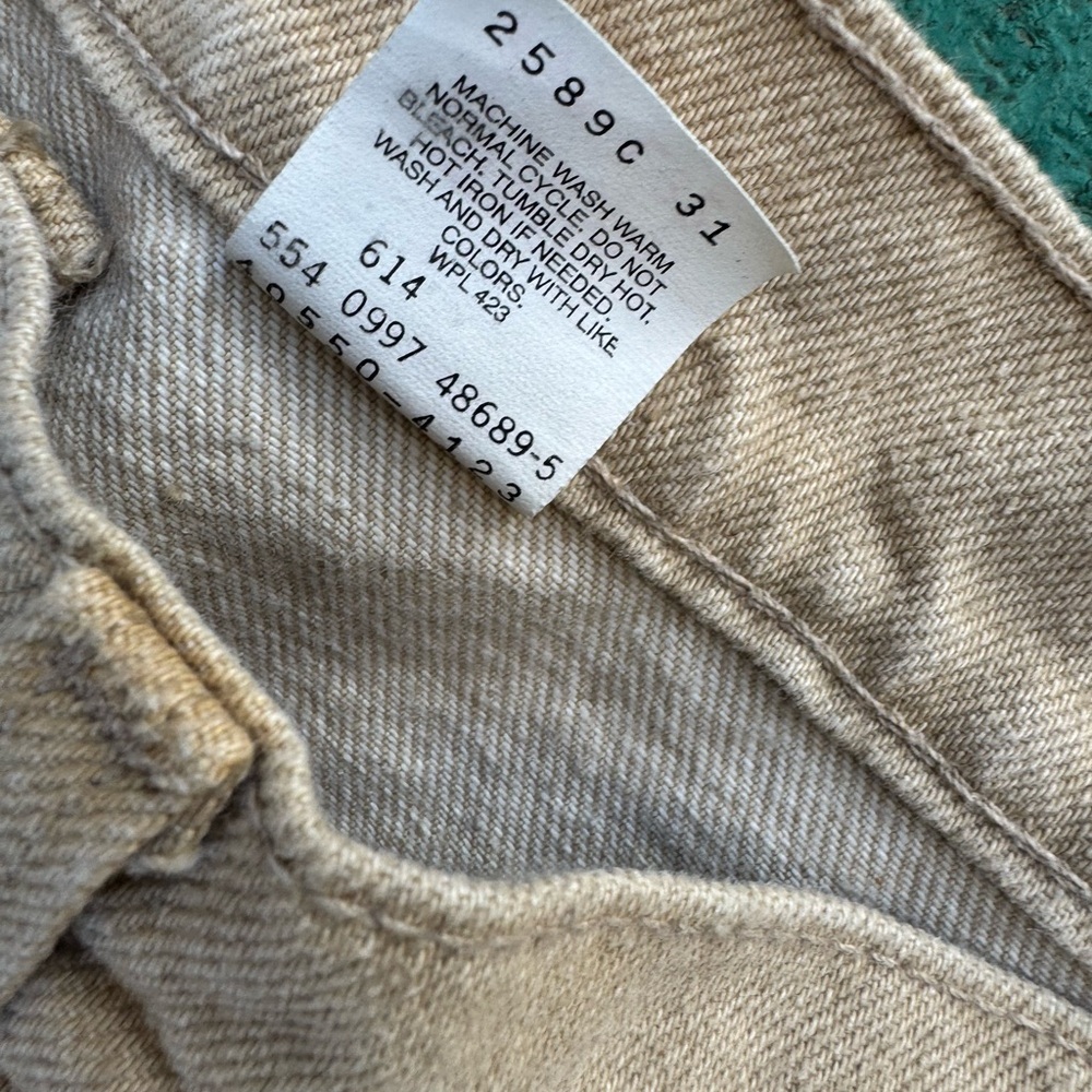1997 Levi’s 550 Relaxed Fit Jeans Made in USA Light Wash Vintage Denim 38x32 - Picture 3 of 6